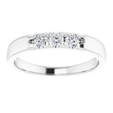 14K White 1/4 CTW Natural Diamond Anniversary Band