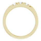 14K Yellow 1/2 CTW Natural Diamond Anniversary Band