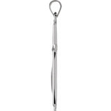 14K White Methodist Cross Pendant