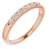 14K Rose 1/5 CTW Lab-Grown Diamond Anniversary Band