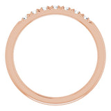 14K Rose 1/5 CTW Lab-Grown Diamond Anniversary Band