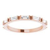 14K Rose 3/8 CTW Lab-Grown Diamond Anniversary Band