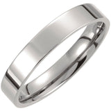 Titanium 4 mm Comfort-Fit Flat Band Size 8