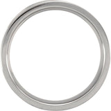 Titanium 6 mm Comfort-Fit Flat Band Size 13