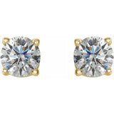 14K Yellow 1/2 CTW Natural Diamond Stud Earrings