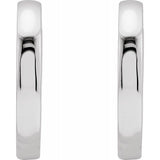 Sterling Silver Hinged 18 mm Hoop Earrings