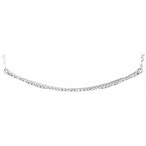 14K White 1/6 CTW Natural Diamond Bar 16-18