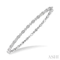 Marquise Shape Stackable Diamond Bangle