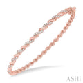 Swirl Stackable Diamond Bangle
