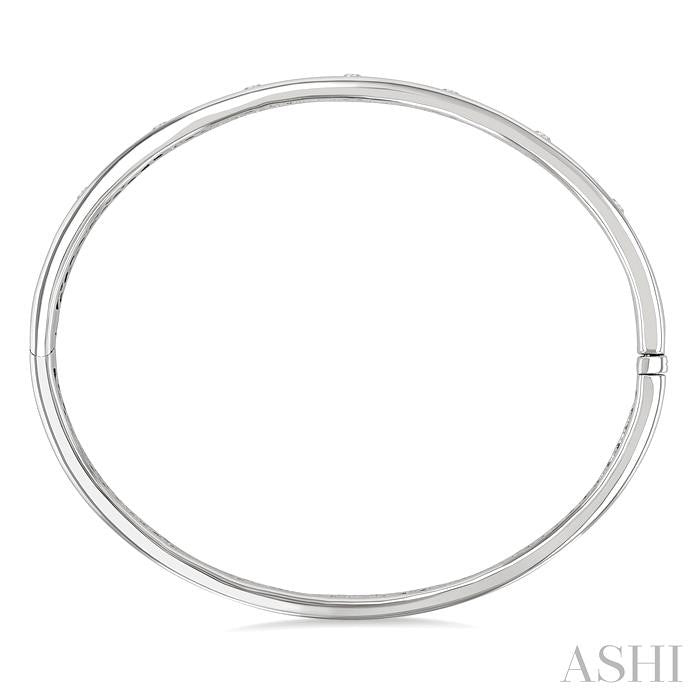 Flush Bezel Set Diamond Fashion Bangle