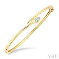 Pear Shape Diamond Fashion Bangle