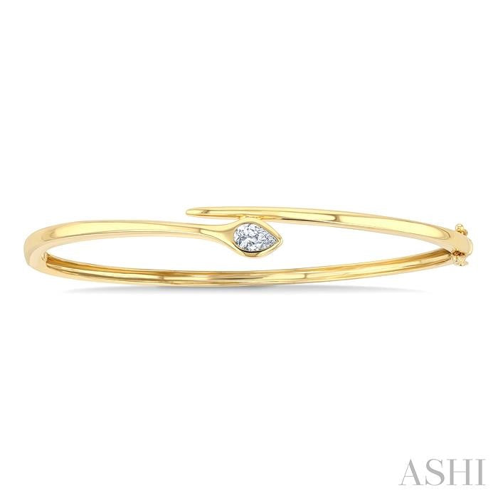 Pear Shape Diamond Fashion Bangle