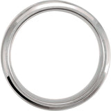 Tungsten 8 mm Beveled-Edge Band with Satin Center Size 12