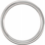 Tungsten 6 mm Comfort-Fit Flat Band Size 9.5
