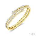 Diamond Fashion Flex Bangle