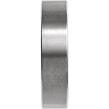 Tungsten 6 mm Comfort-Fit Flat Band Size 7.5