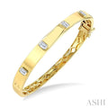 Stackable Bezel Set Diamond Bangle