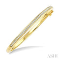 Aeris Gold Pave-Set Diamond Fashion Bangle