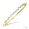 Stackable Marquise Shape Diamond Bangle
