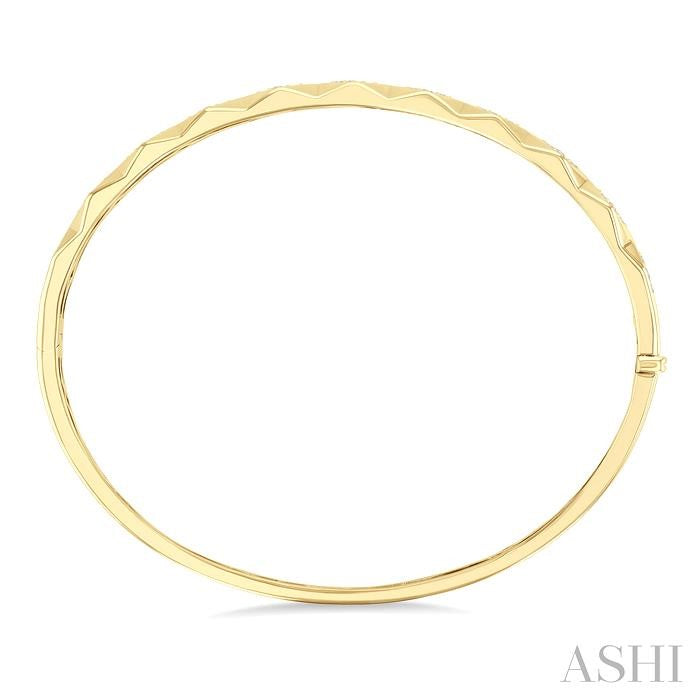 Geometric Shape Diamond Fashion Bangle