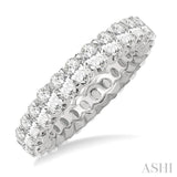 3.00 ctw Eternity Oval Cut Diamond Wedding Band in 14K White Gold