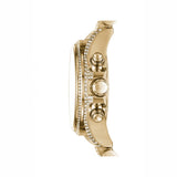 Women's Chronograph Mini Bradshaw Pavé Crystal & Gold-Tone Stainless Steel Bracelet Watch