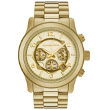 Men's Chronograph Runway Gold-Tone Stainless Steel Bracelet Watch
