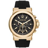 Men's Chronograph Dylan Black Silicone Strap Watch 
