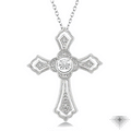 Silver Cross Emotion Diamond Fashion Pendant