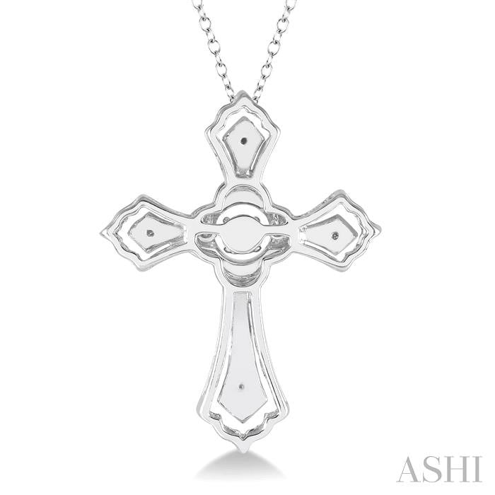Silver Cross Emotion Diamond Fashion Pendant