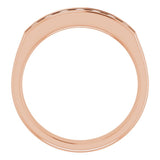 14K Rose 1/2 CTW Natural Diamond Band