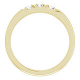 14K Yellow 1/3 CTW Lab-Grown Diamond Anniversary Band