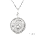 Silver Scorpio Zodiac Medallion Pendant