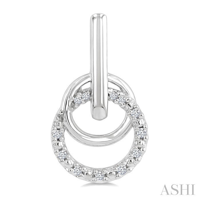 Silver Diamond Fashion Drop Earrings