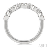 1.00 ctw 5-Stone Lovebright Round Cut Diamond Ring in 14K White Gold