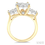 2.00 ctw Lovebright Round Cut Diamond Ring in 14K Yellow and White Gold