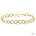 Gold Vermeil Infinity Diamond Fashion Bracelet