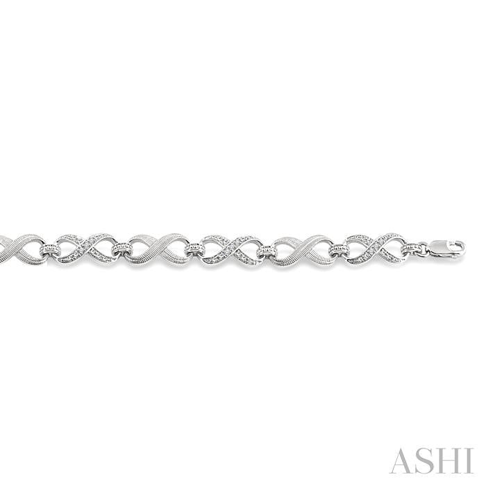 Silver Infinity Diamond Fashion Bracelet