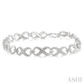 Silver Infinity Diamond Fashion Bracelet