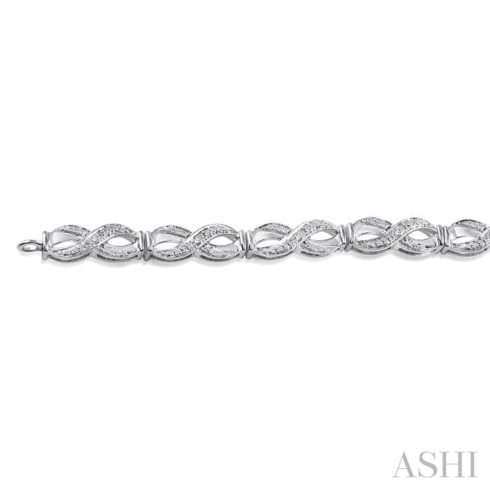 Silver Infinity Diamond Bracelet