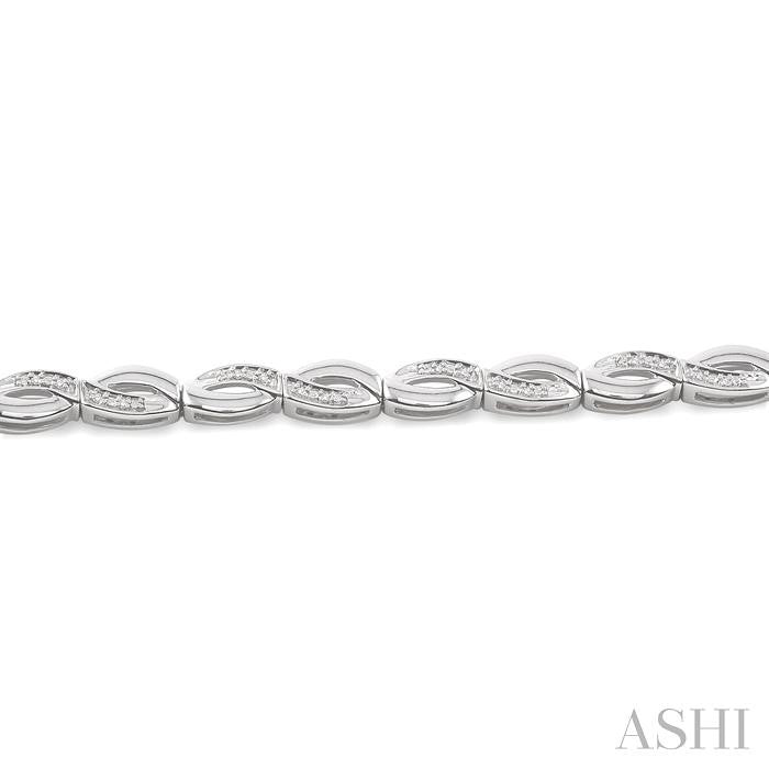 Silver Infinity Diamond Bracelet