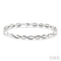 Silver Infinity Diamond Bracelet