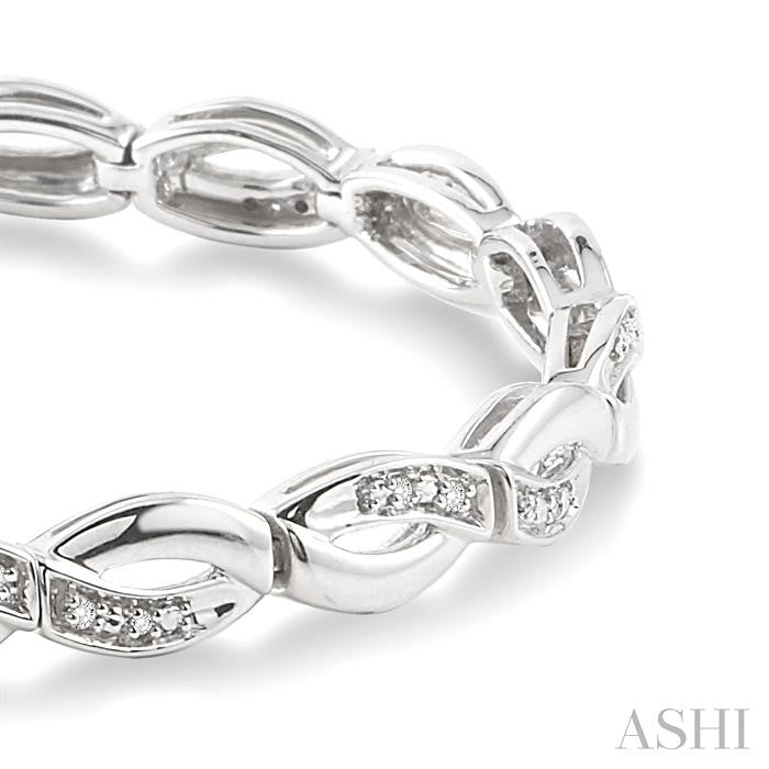 Silver Infinity Diamond Bracelet