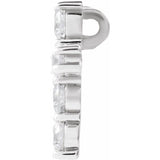 14K White 1/3 CTW Lab-Grown Diamond Pendant