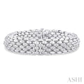 Silver Bold Diamond Fashion Bracelet