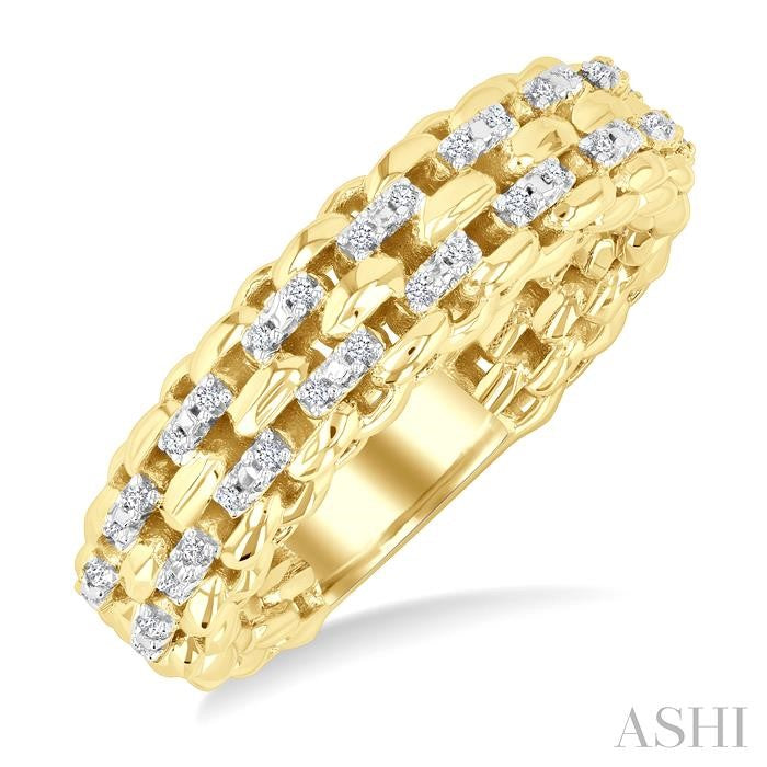 Gold Vermeil Bold Diamond Fashion Ring
