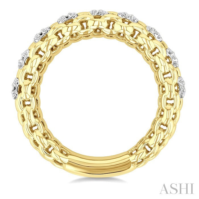 Gold Vermeil Bold Diamond Fashion Ring