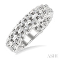 Silver Bold Diamond Fashion Ring