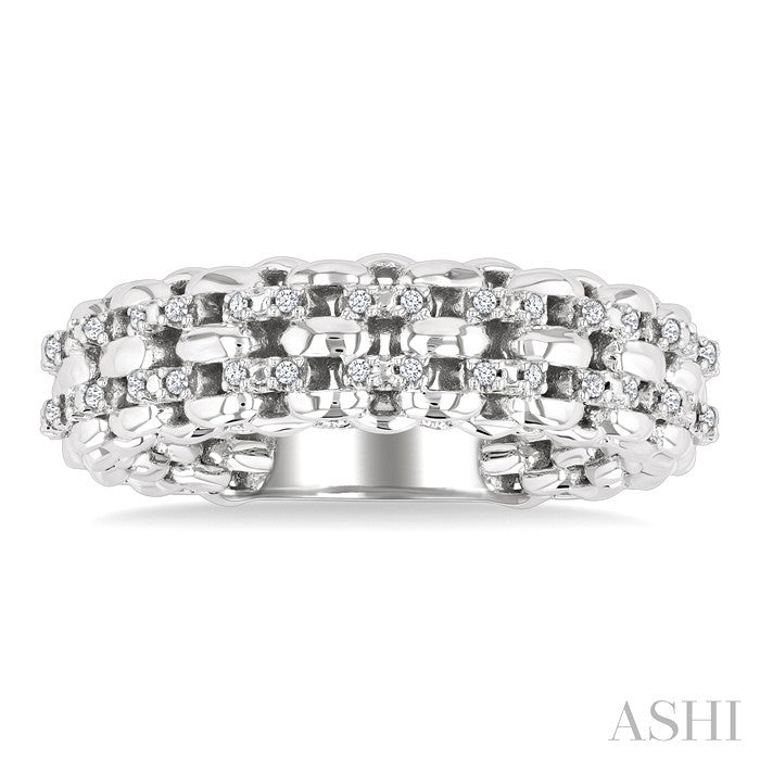 Silver Bold Diamond Fashion Ring