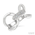 Silver Bold Diamond Fashion Ring